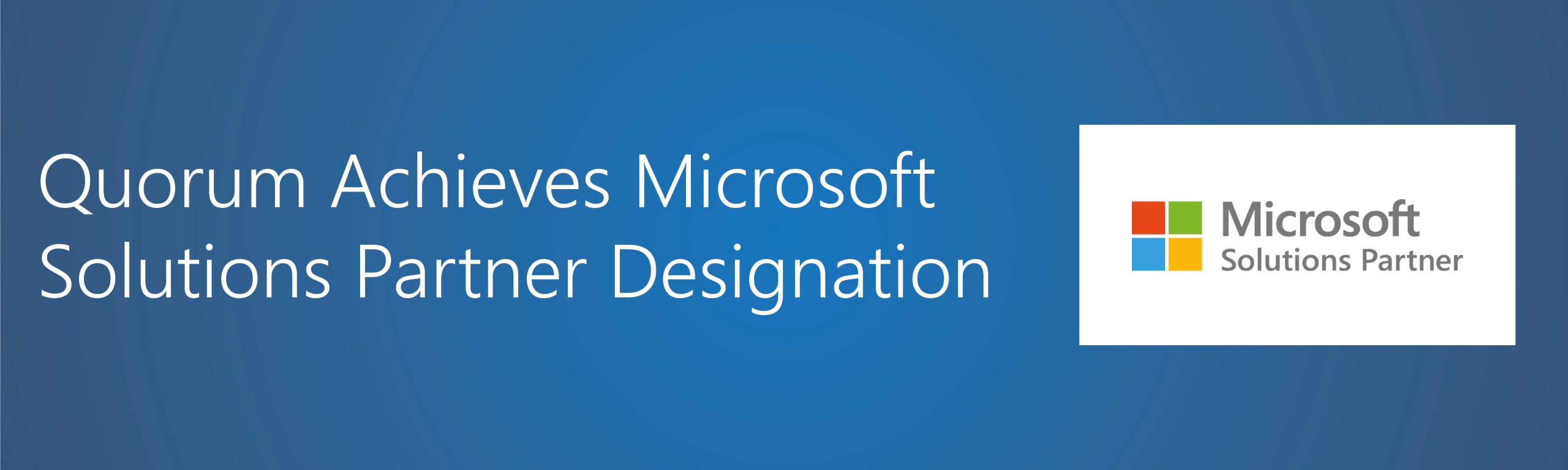 Microsoft Solutions Partner Designation Banner