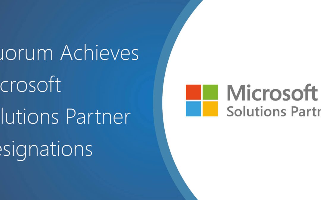 Quorum Achieves Microsoft Solutions Partner Designation