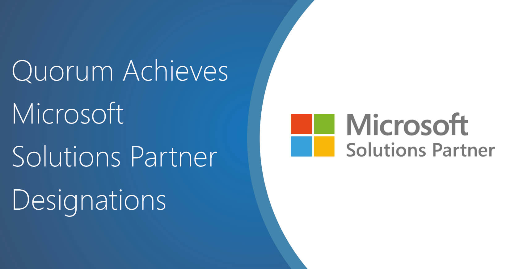 Quorum Achieves Microsoft Solutions Parter Designations Image