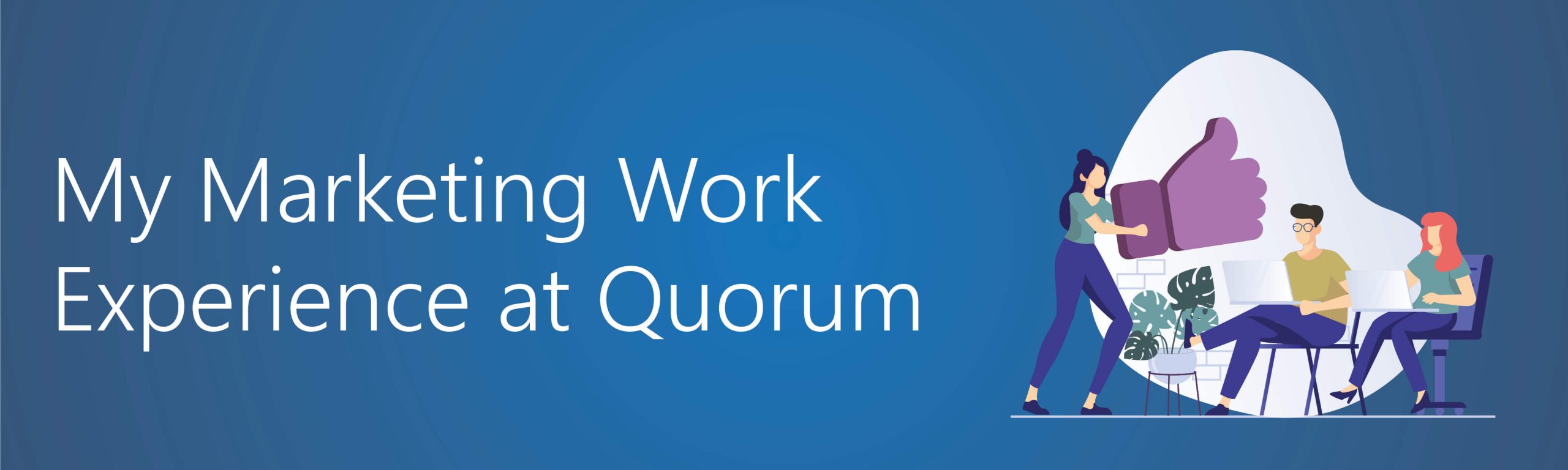 My Marketing Work Experience at Quorum Banner