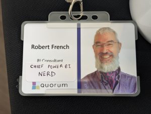 Robert French name badge